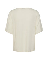 Hvid - Bright White - Gold - Pieces - T-shirt - Striber - 17146304