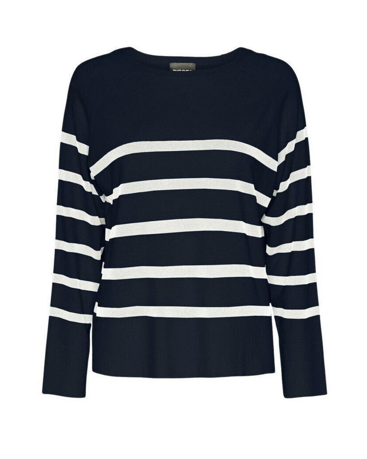 Sort - Black - Pieces - Sweater - Striber - 17146322