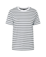 Grå - Ultimate grey/Bright white - Pieces - t-shirt - 17146339