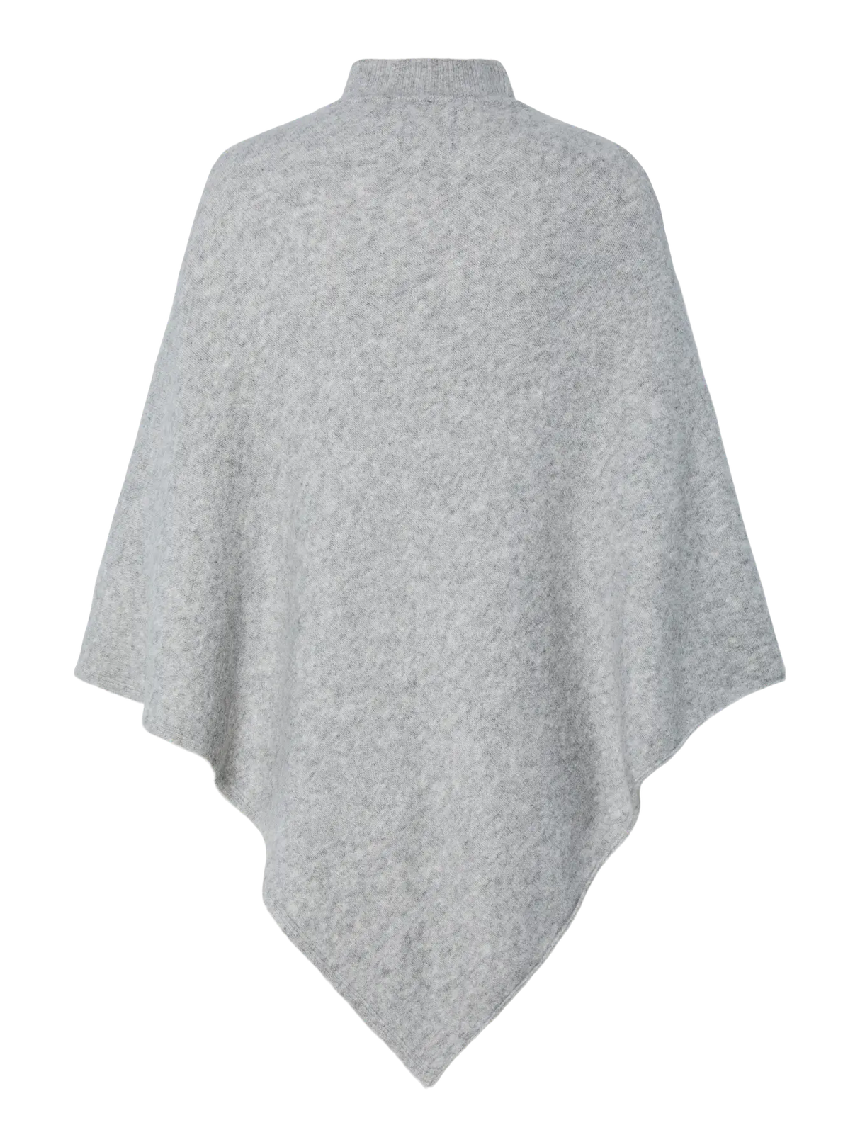 Medium Grey Melange Poncho fra PIECES - 17151030