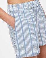 White/blue - Blue Heaven - PIECES - Shorts - Stripes - 17152069
