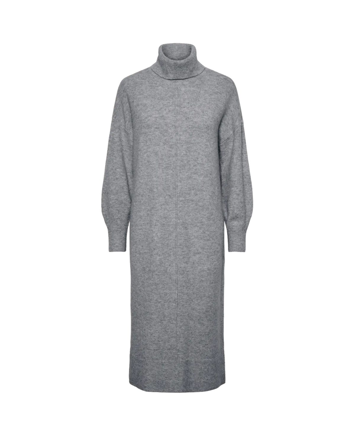 PIECES Medium Grey Melange Kjole - 17154430