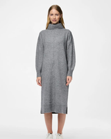 PIECES Medium Grey Melange Kjole - 17154430