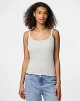 Grå - Light Grey Melange - Pieces - Top - 17154482