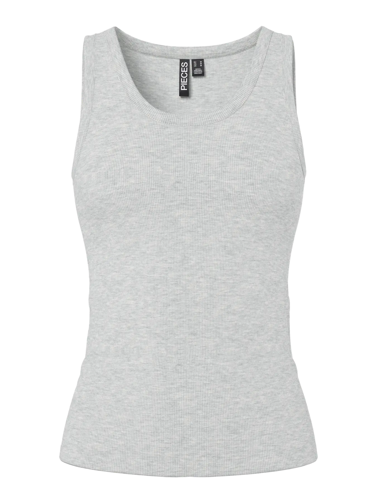 Light Grey Melange Top fra PIECES - 17154484