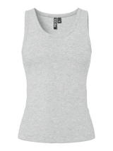 Light Grey Melange Top fra PIECES - 17154484