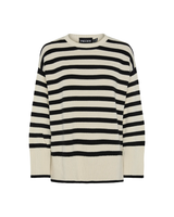 Sand/sort - Birch/Black - Pieces - Striktrøje - 17154521