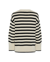 Sand/sort - Birch/Black - Pieces - Striktrøje - 17154521