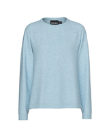 Blå - cashmere blue - Pieces - Striktrøje - style 17154650