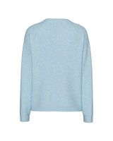 Blå - cashmere blue - Pieces - Striktrøje - style 17154650