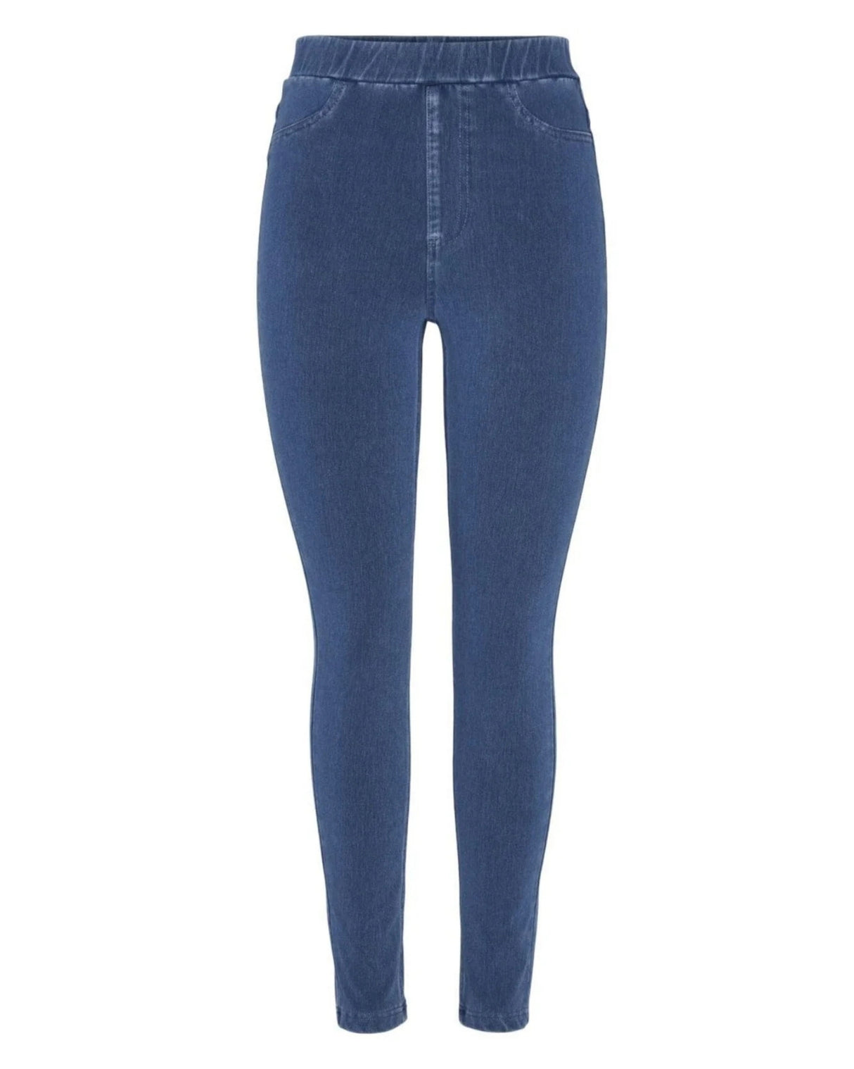 Blå - medium blue denim - Pieces - bukser - 17154868