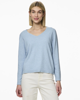 Light Blue - Cashmere Blue/Melange - Pieces - Sweater - 17154974