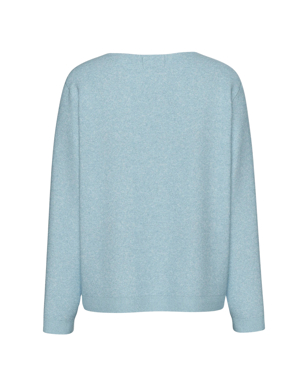 Light Blue - Cashmere Blue/Melange - Pieces - Sweater - 17154974