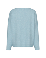 Light Blue - Cashmere Blue/Melange - Pieces - Sweater - 17154974