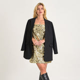 Guld Paliet - Gold - PIECES - Kjole - 17155269