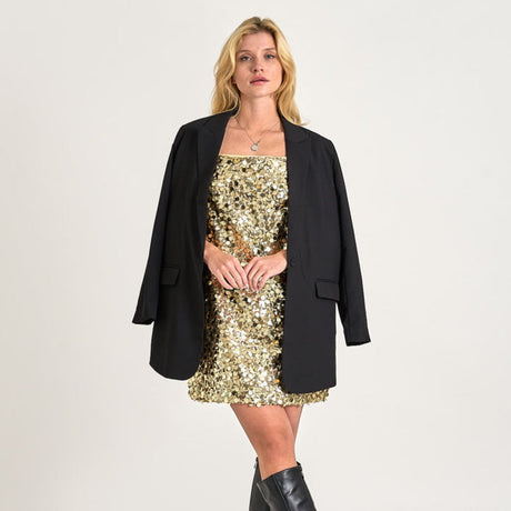 Guld Paliet - Gold - PIECES - Kjole - 17155269