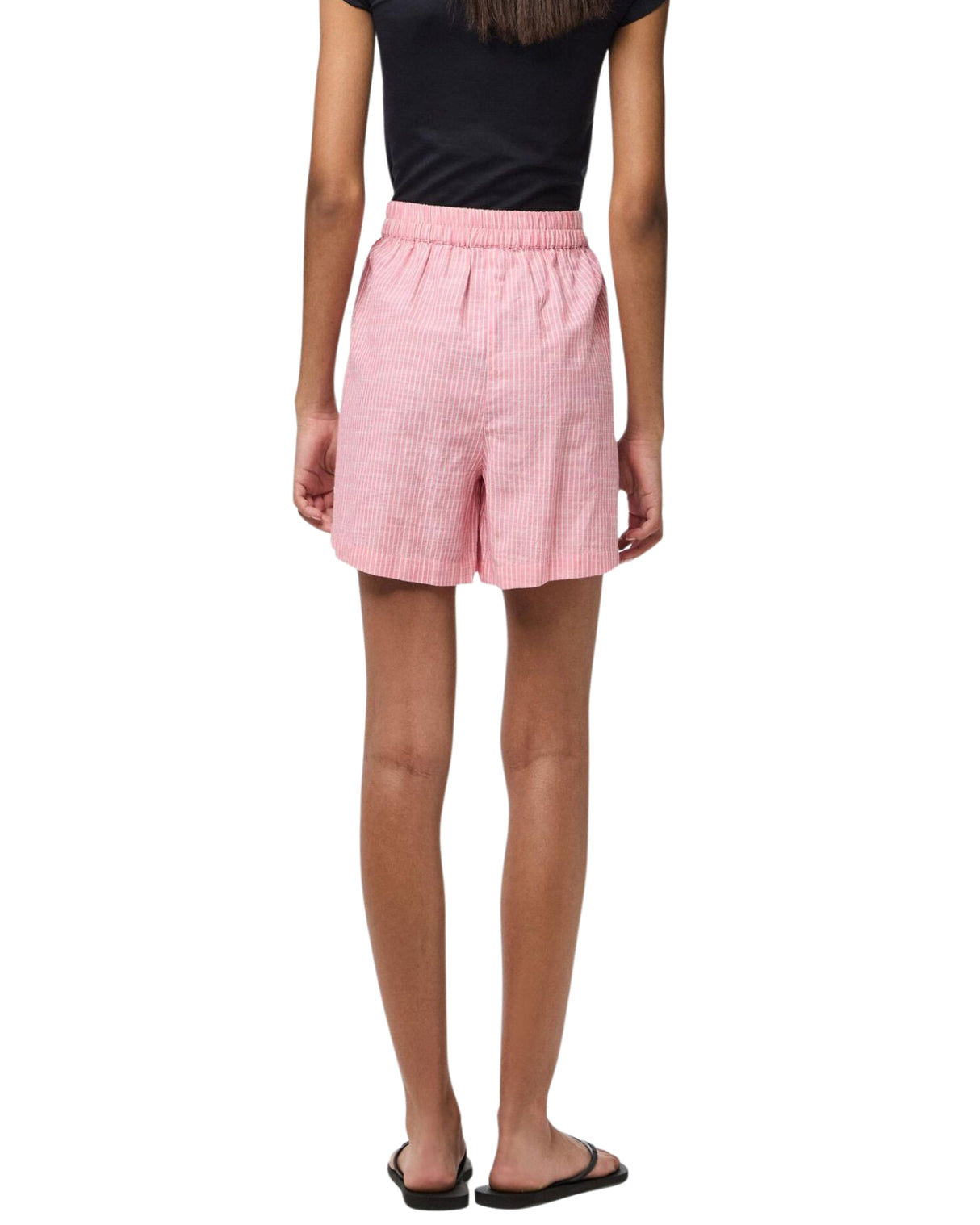 Lyserød - Pink Lemonade - Cloud Dancer - Pieces - Shorts - Striber - 17155307