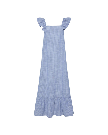 Blå -  Nautical blue/bright white - Pieces - stribet kjole - 17155310