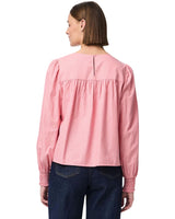 Lyserød - Pink Lemonade - Cloud Dancer - Pieces - Bluse - Striber - 17155667