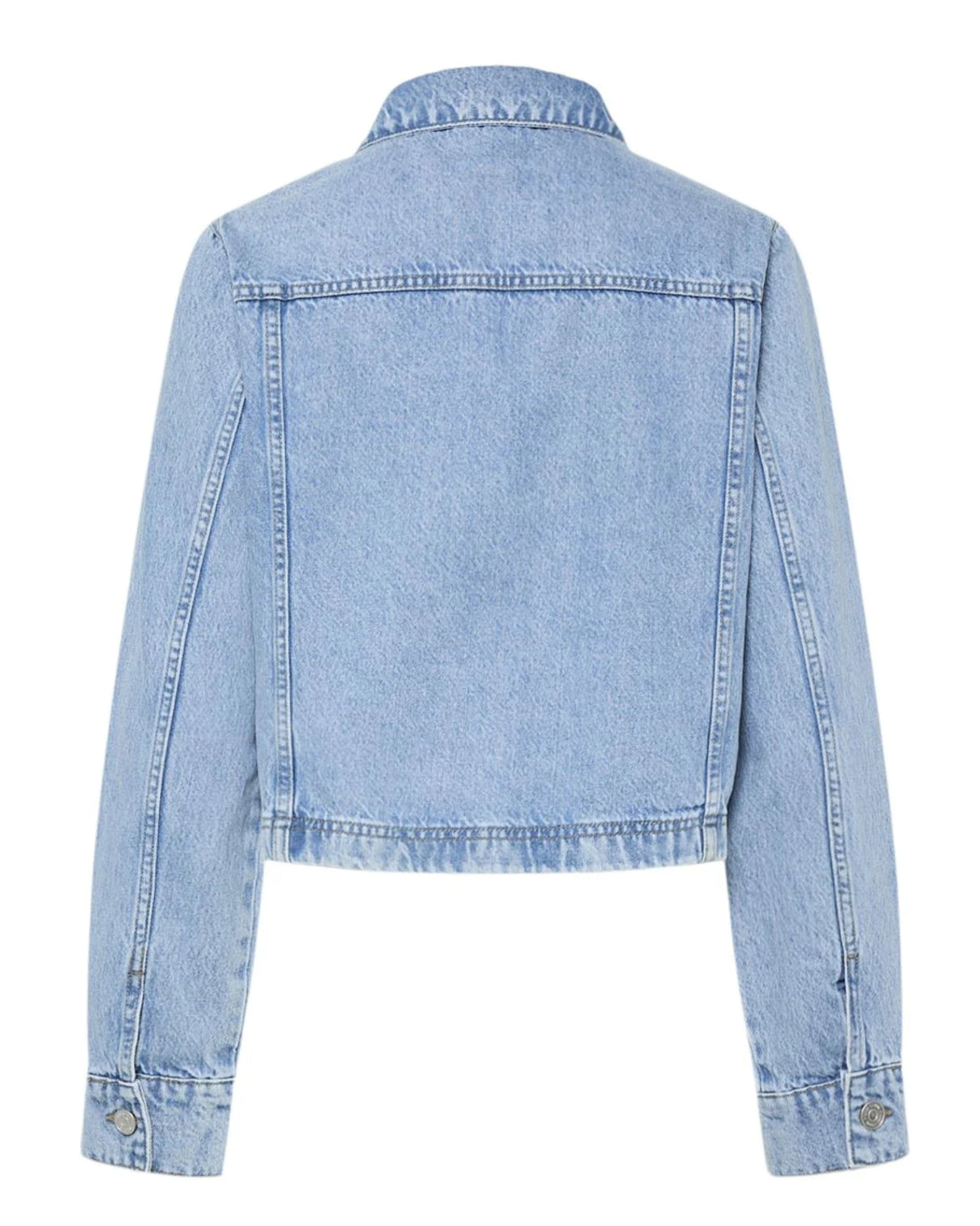 Blå - Light Blue Denim - PIECES - Jakke - 17155884