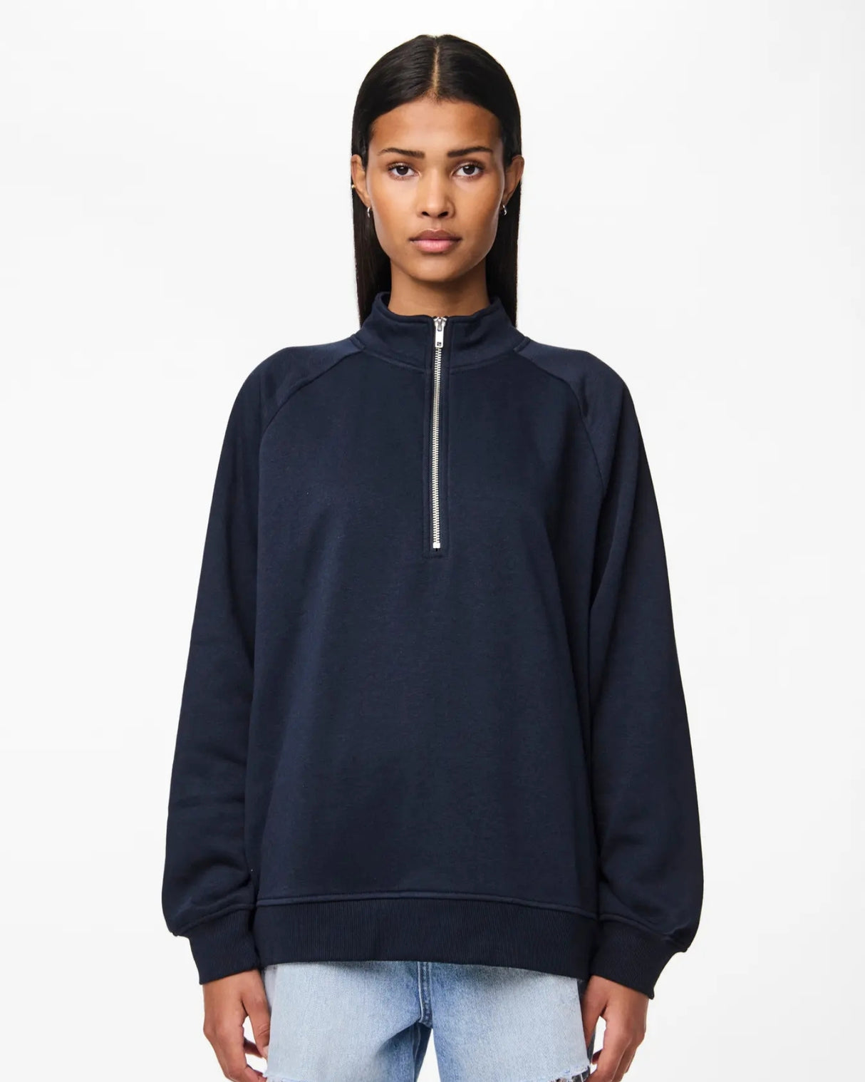Mørkeblå - Sky Captain - Pieces - Sweatshirt - 17156304