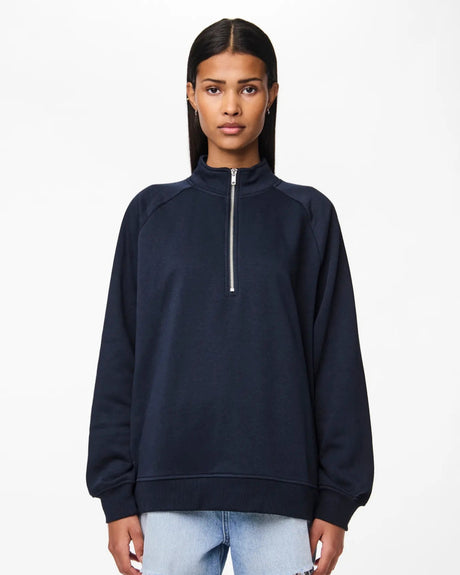 Mørkeblå - Sky Captain - Pieces - Sweatshirt - 17156304
