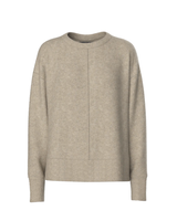 PIECES Taupe Gray MELANGE Striktrøje - 17156727