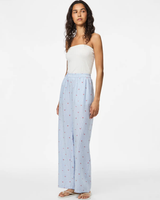 Blå - Lichen Blue/Cherry - Pieces - Bukser - 17158862