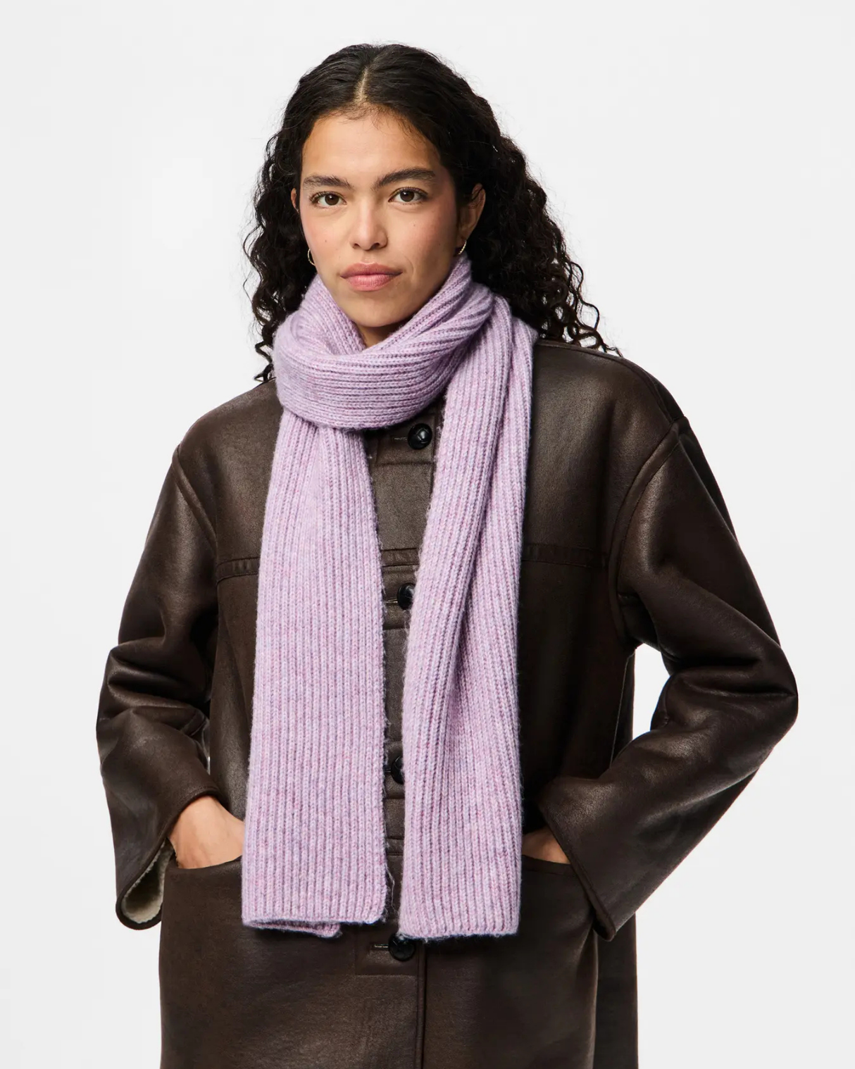 PIECES Purple Rose MELANGE Halstørklæde - 17158964