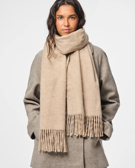 PIECES Greige MELANGE Halstørklæde - 17158994