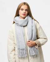 PIECES Light Grey Melange Halstørklæde - 17158994