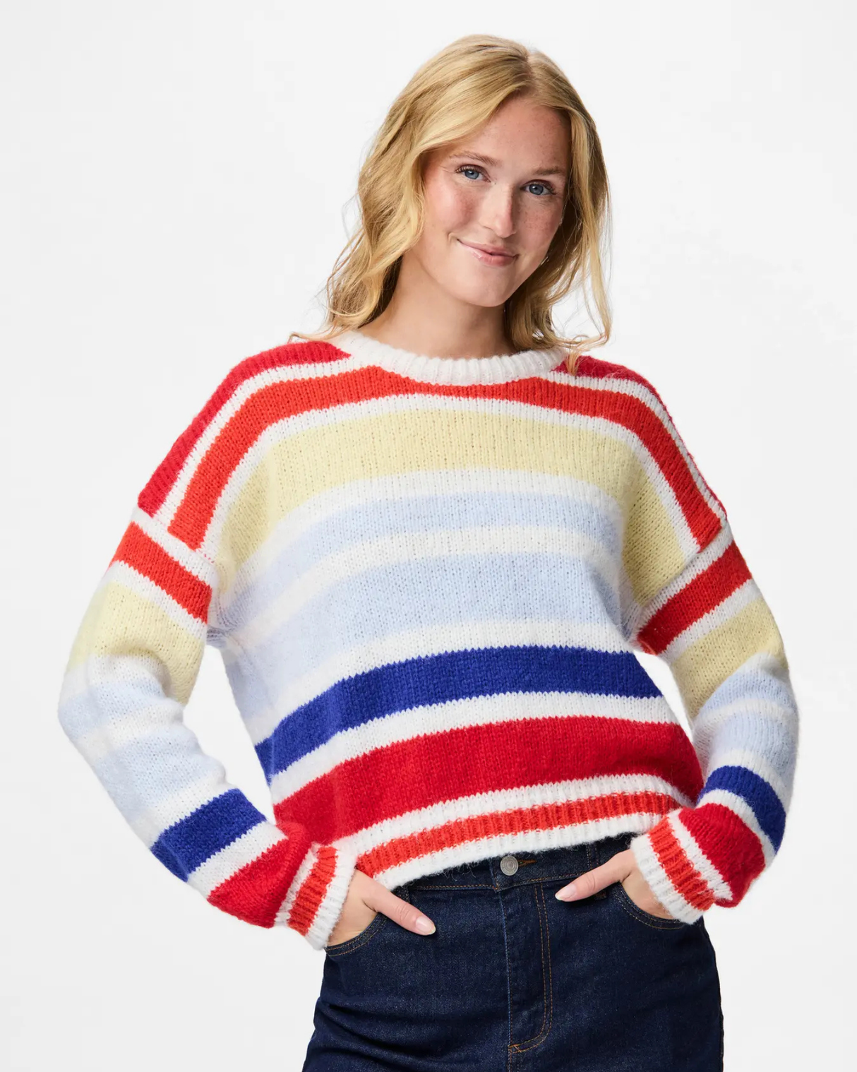 Sand/black - Birch/Black - Pieces - Sweater - 17154521