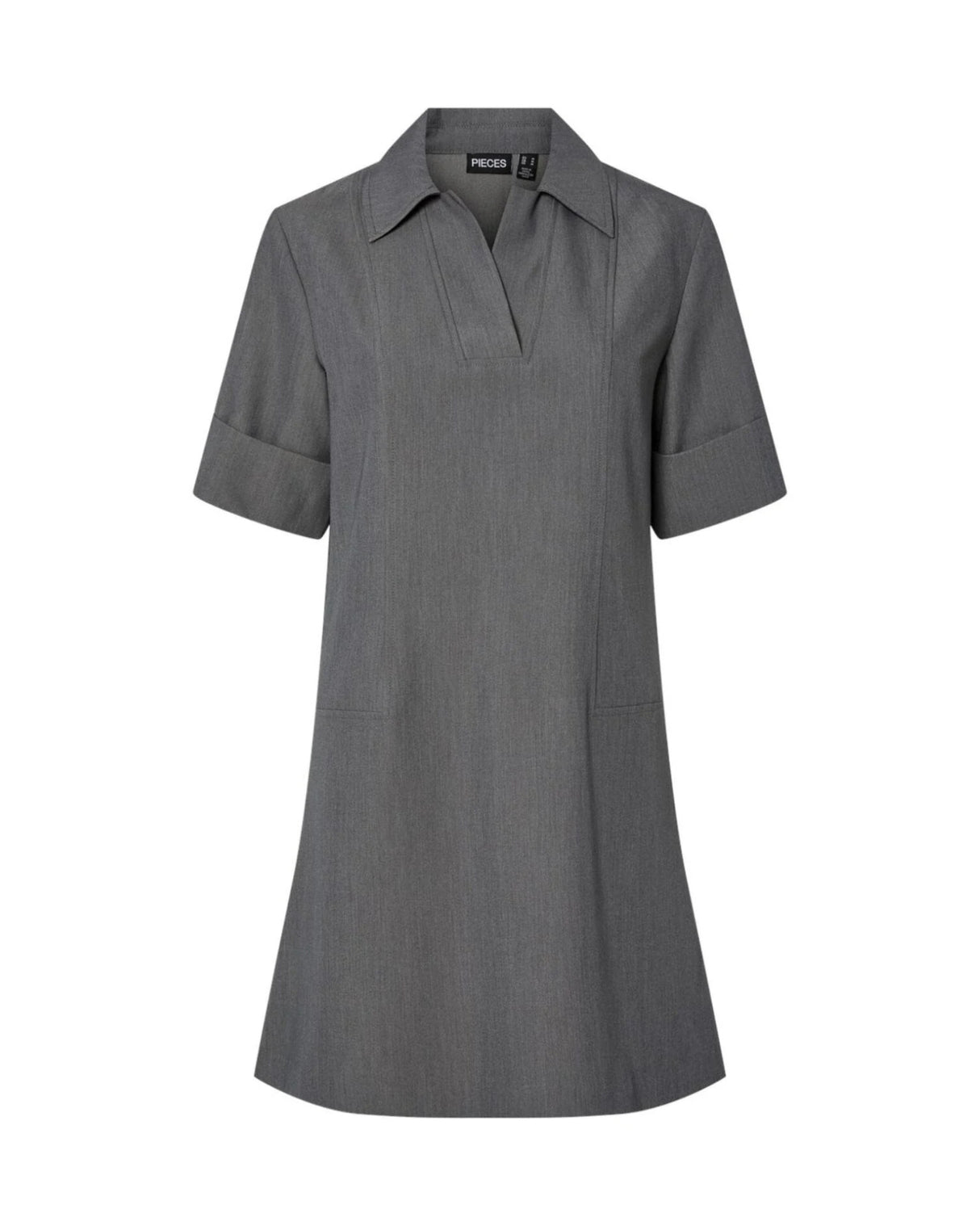 Grå - Medium Grey Melange - Pieces - Kjole - 17161129