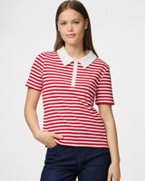 Hvid/Rød - Goji Berry - Pieces - Kortærmet bluse - 17161306