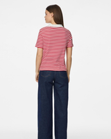 Hvid/Rød - Goji Berry - Pieces - Kortærmet bluse - 17161306