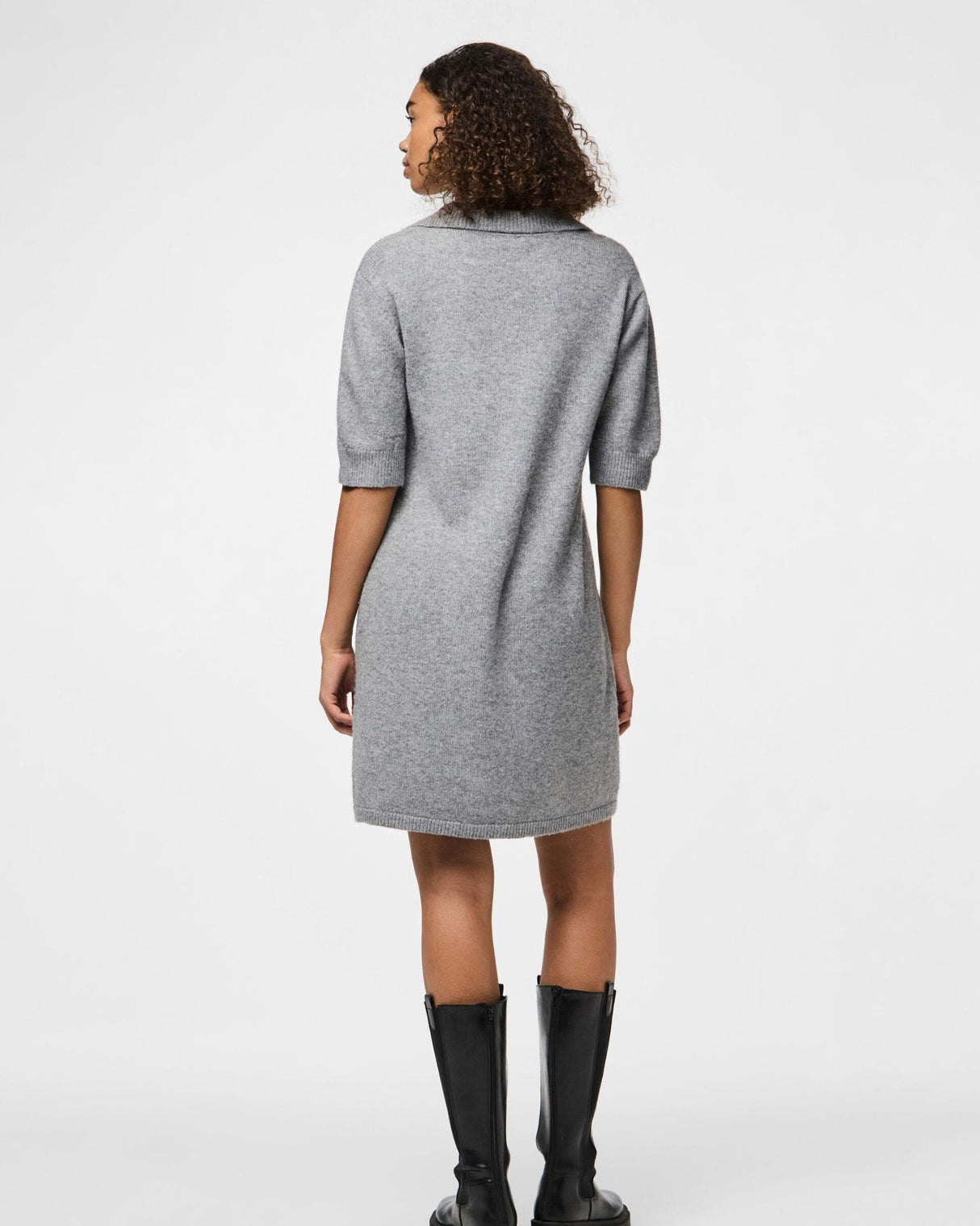 Grå - Medium Grey Melange - Pieces - Kjole - 17161988