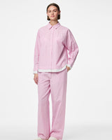 Lyserød - Tulle White Pink - Pieces - Bukser - Striber - 17162516