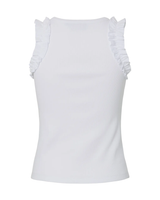 Hvid - bright white - Pieces - rib top - 17163264