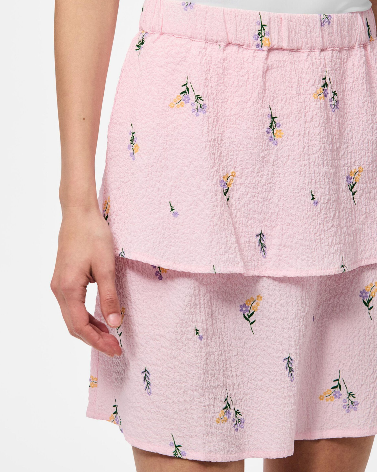 Lyserød - Pink Tulle - Pieces - Nederdel - 17163772