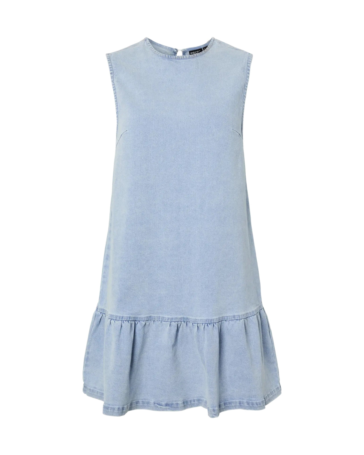 Blå - Light Blue Denim - Pieces - Kjole - 17163967