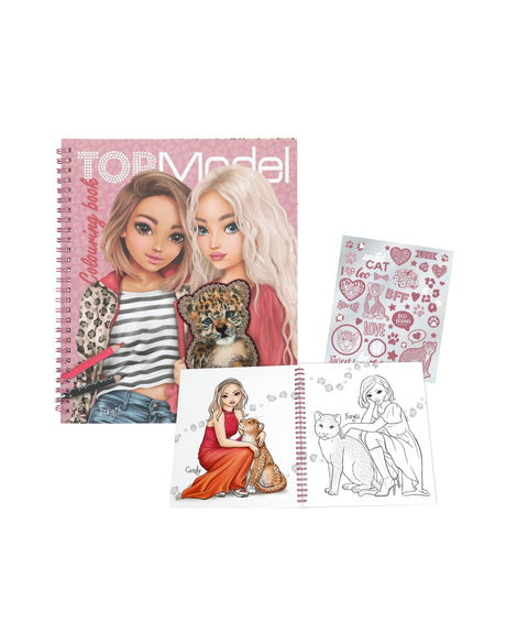 TOPModel Malebog med pallietter LEOHEART