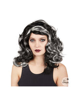 Hekse paryk - Sort og grå