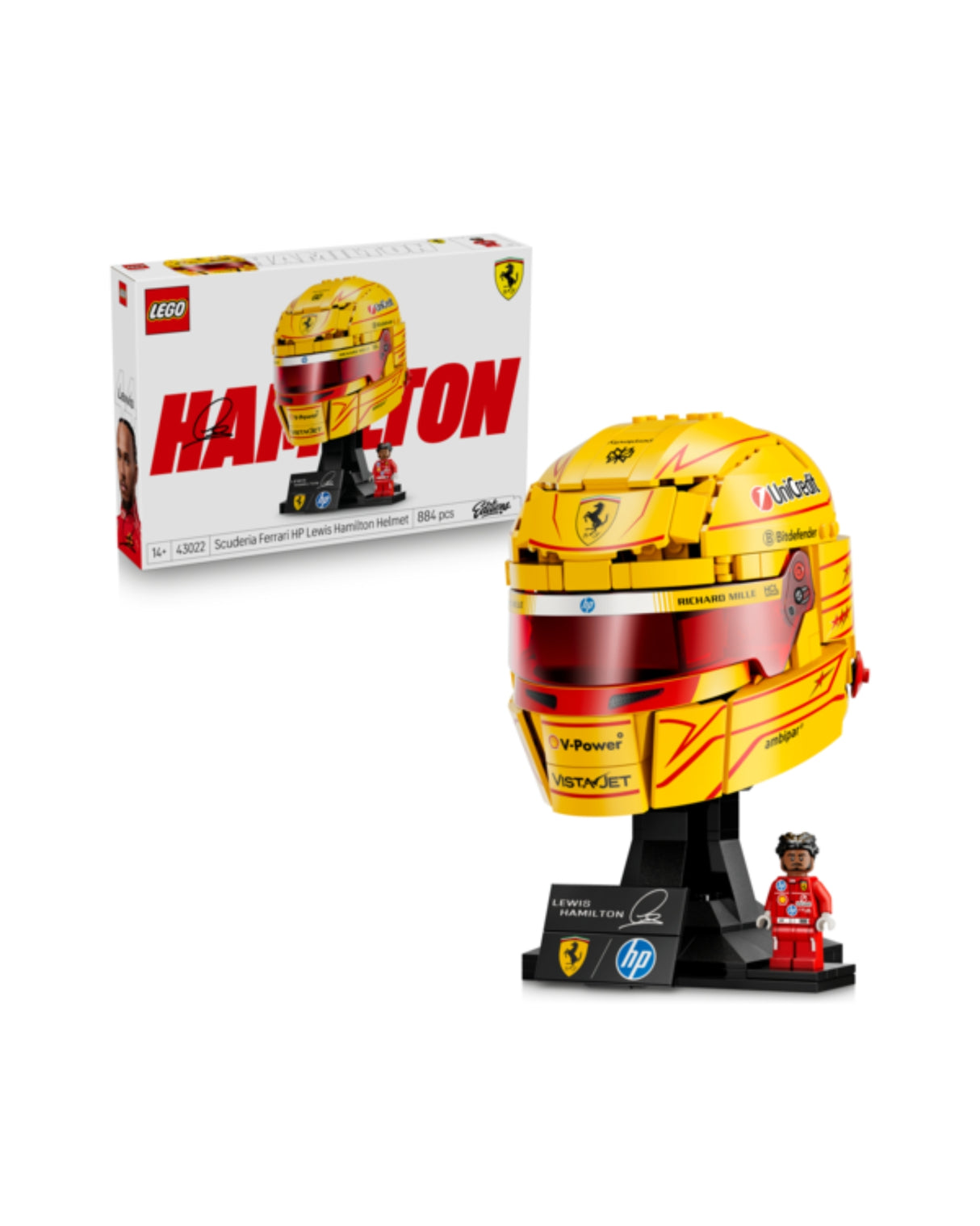 LEGO 43022 Scuderia Ferrari HP Lewis Hamilton-hjelm - LEGO Edition Formula 1 43022