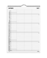 Familiekalender Sort Og Hvid 3 Stk. 2027