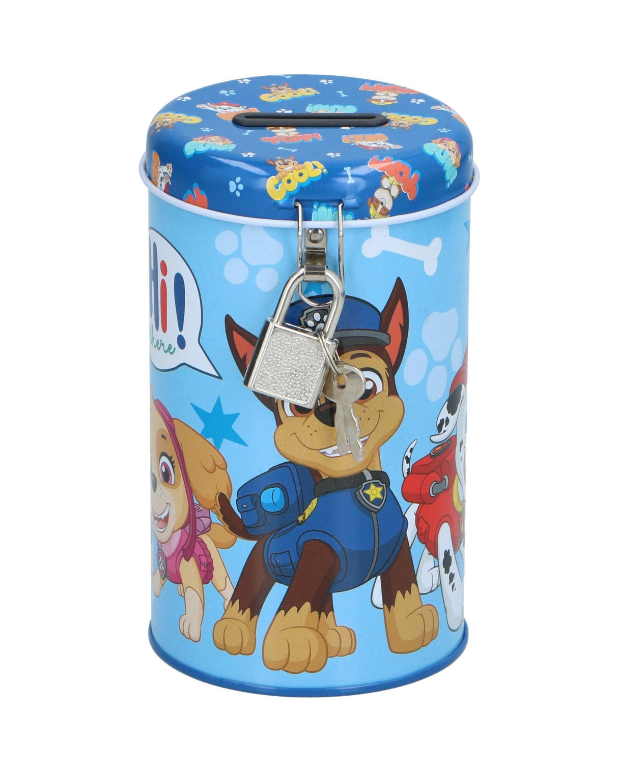 Sparedåse med hængelås Ø8x13,5 cm