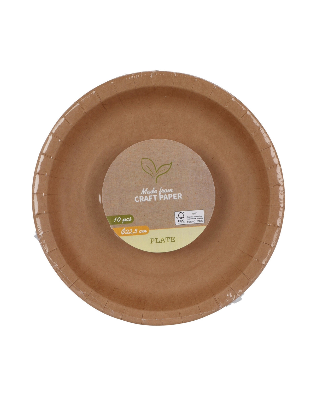 Plates 10 pcs in kraft paper