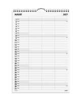 Familiekalender Sort Og Hvid 3 Stk. 2027