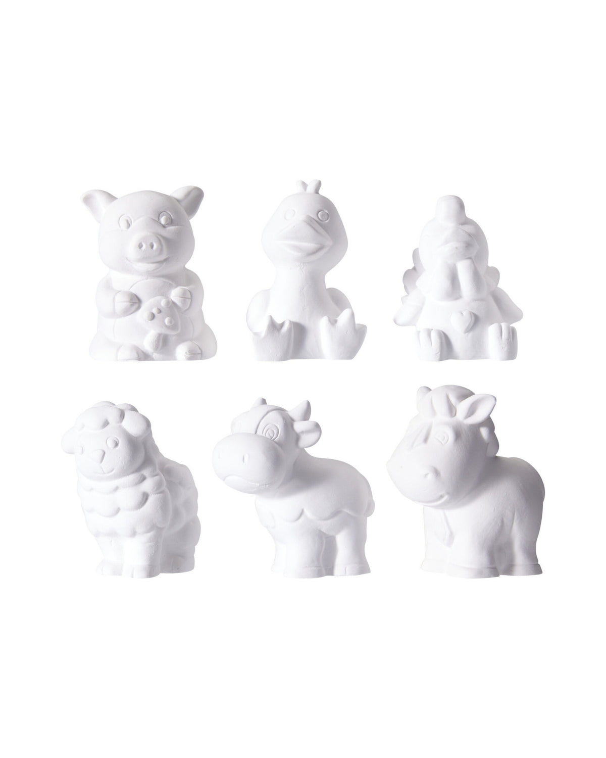 Malesæt – Gipsfigurer, 13 Dele