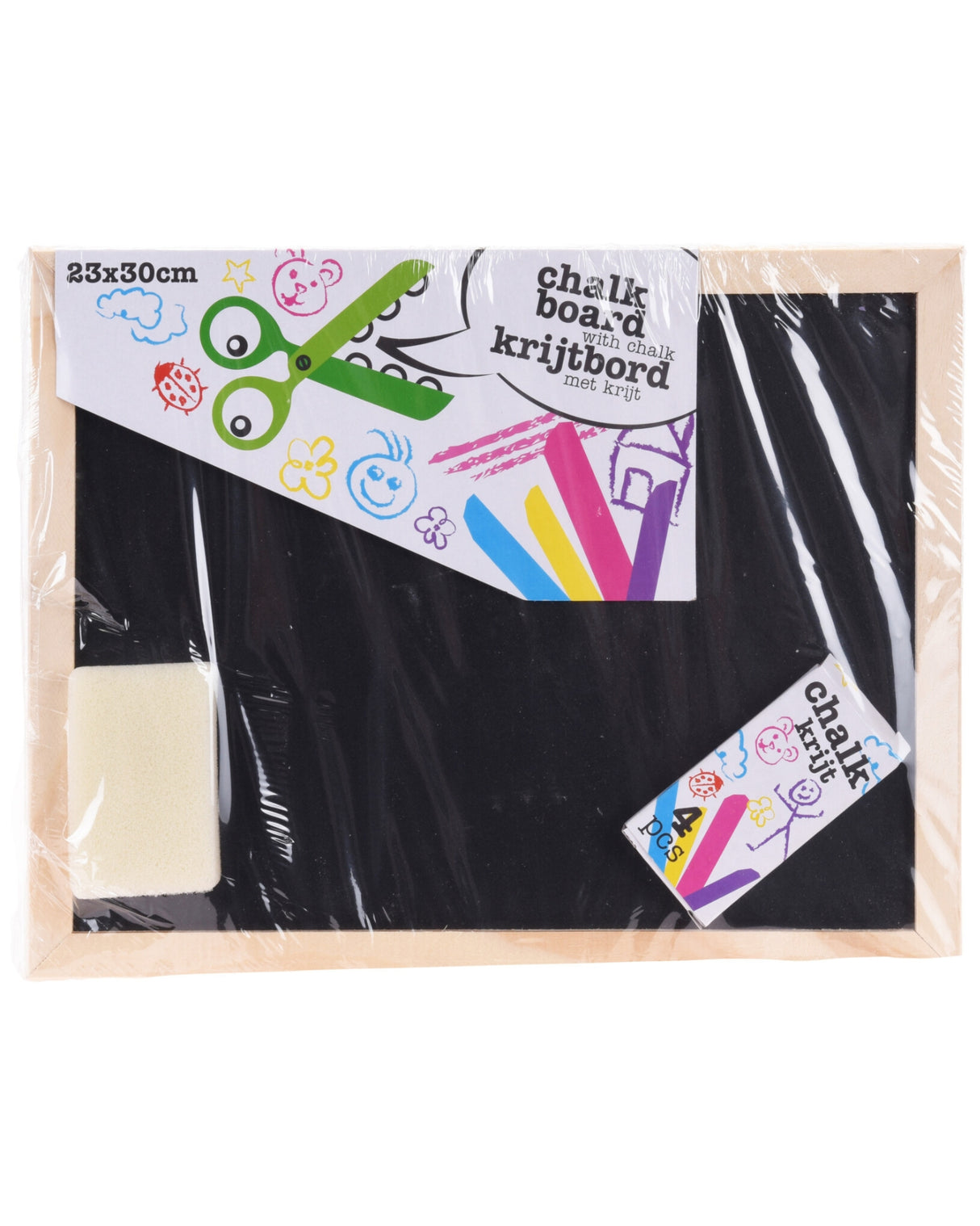 Tavle med træramme 30x23 cm