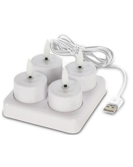 Fyrfadslys LED - Genopladelige